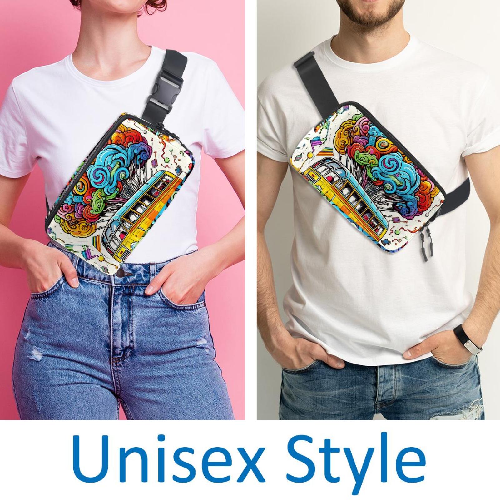 Graffiti Running Belt Waist Bag Fanny Packs, Lightweight Adjustable with Extension Strap, Unisex