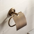 thumbnail image 3 of Portarrollos de papel higiénico de baño antiguo tallado en casa de Weare Portarrollos de papel higiénico con tapa, lleno de cobre, latón, bronce, soporte de pared Xemadio LKX-1317, 3 of 6