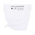 thumbnail image 3 of Women T Shirt Life Is Better With My Boys Letter Printed Boy Mama Shirts Cute Graphic Tees Casual Short Sleeve Tops Womens Workout Top Womens Tee Shirts Loose Fit Shirt Juniors Shirts for Women Womens, 3 of 4