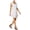 White - brightwhtco, variant on maison Jules Womens Printed A-line Fit & Flare Dress, White, Large