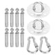 thumbnail image 1 of Kit Para Colgar Hamaca, Fácil De Instalar Kit De Fijación Para Hamaca Con Cojinete De Alta Resistencia De 1000 Kg Acero Inoxidable Para Hamaca Para Montaje En Techo Para Columpio, 1 of 7