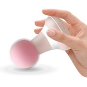 BYXAS 2025 Upgrade 2.0in*4.5in - Mini Electric Handheld Massager Wand, Powerful 6 Speed Vibration Modes,Cordless Handheld and Portable,Suitable for Shoulder,Neck and Back Massage-Pink