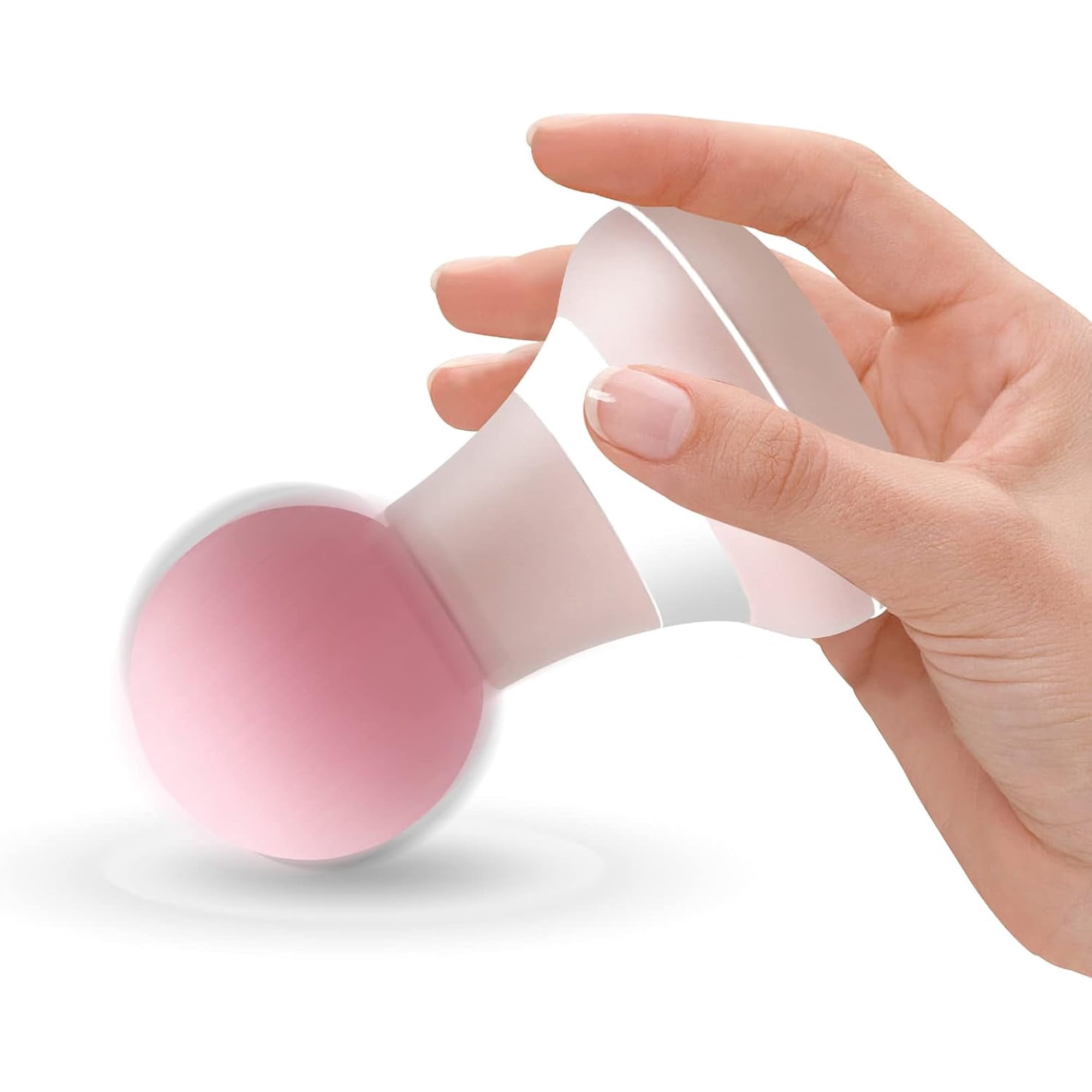 BYXAS 2025 Upgrade 2.0in*4.5in - Mini Electric Handheld Massager Wand, Powerful 6 Speed Vibration Modes,Cordless Handheld and Portable,Suitable for Shoulder,Neck and Back Massage-Pink