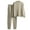 Khaki 2 pieces outfits, variant on Usmixi Holiday Sweater Sets for Women Womens Knitted Lounge Set Casual Solid Long Sleeve Pullover Sweater and Drawstring Jogger Pant 2 Piece Outfit Ladies Loungewear Suits up to 60% off