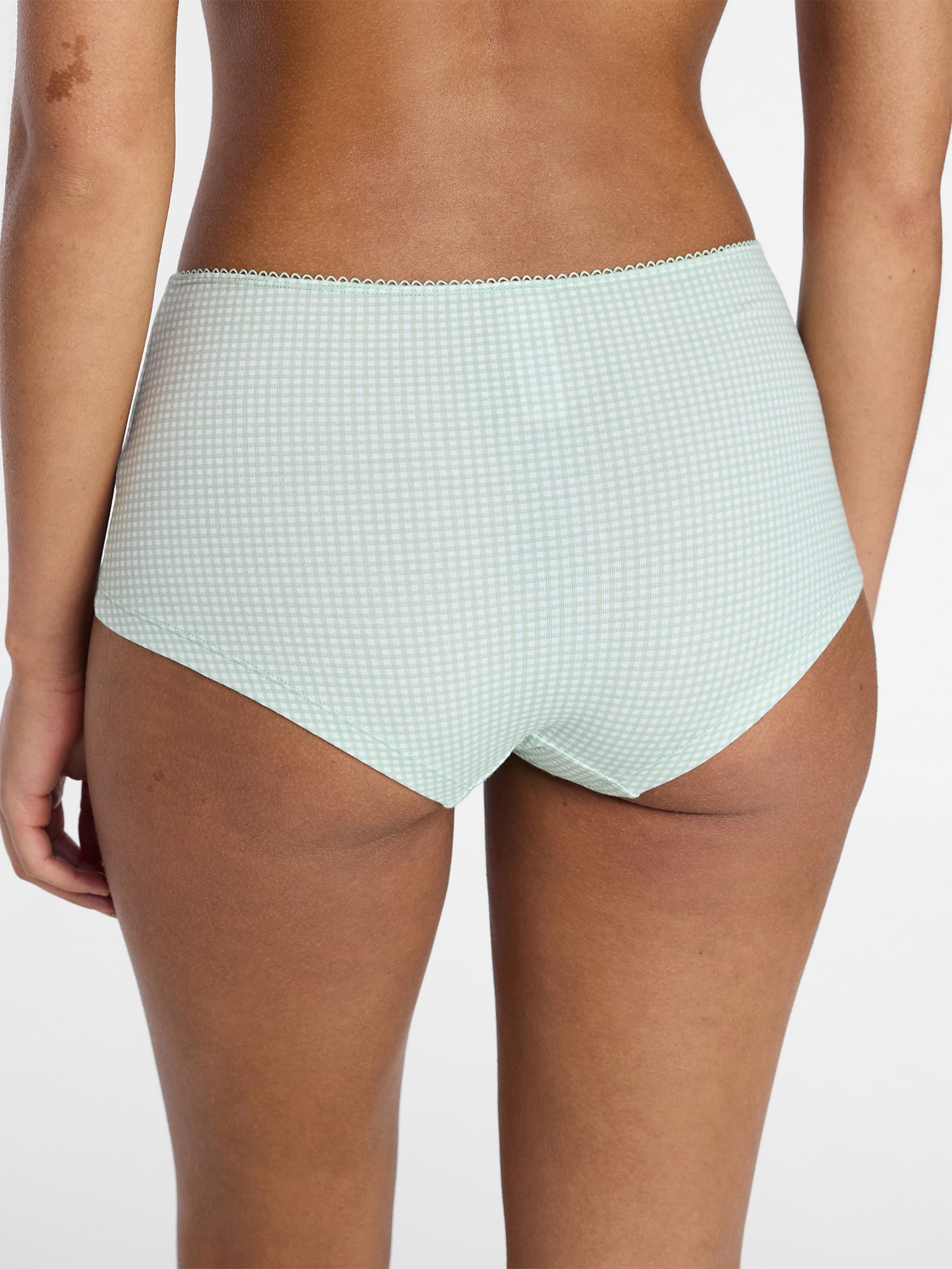 No Boundaries Cotton and Pointelle Boyshort Panties, 3-Pack, Women's XS-XXXL