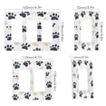 thumbnail image 2 of Yayeee Rocker Switch Wall Plate 2-Gang 4.7"x4.6" Home Decorative Outlet Cover, Black Cat Paw, 2 of 6