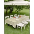 thumbnail image 4 of Outdoor Tablecloth with Umbrella Hole for Patio/Picnic/Party/Camping, Brown Wildflowers Waterproof Table Cloth Rectangle Table Cover Washable, Modern Floral Butterfly Plant (54"x 80"), 4 of 8
