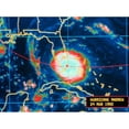 thumbnail image 2 of Infrared Image Of Hurricane Andrew Crossing The Florida Coast And Making Landfall On August 24 1992 At Dade County, 2 of 2
