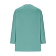 thumbnail image 6 of Dxzfnsa Blouses for Women Dressy Casual 3/4 Length Sleeve Womens Tops Crewneck Lace Tunic Business Casual Dressy Blouses Fall Trendy Outfits 2025 S-5XL, 6 of 7