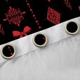 thumbnail image 4 of Feelyou Damask Aztec Curtains Pack of 2 (42x84 Each), Bowknot Ribbon Curtains Blackout, 4 of 6