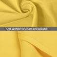 thumbnail image 2 of Yarns of Cotton Premium Hotel Quality 1-Piece Flat Sheet, Luxury and Softest 600 Thread Count Egyptian Quality Bedding Flat Sheet, Wrinkle-Free, Stain-Resistant, Yellow, Queen, Pack of 6, 2 of 4