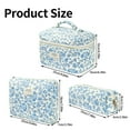 thumbnail image 2 of Quilted Cosmetic Bag, Large Capacity Makeup Bag, Portable Floral Toiletries Storage Organizer, Odorless Durable Material, Multi-Color Options, Lightweight Travel Pouch for Women, 2 of 7