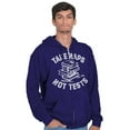 thumbnail image 5 of Funny Study Nerd Take Naps Not Tests Zip Up Hoodie Men's Women's Brisco Brands X, 5 of 5