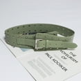 thumbnail image 2 of Nituyy Ceinture à Rivets Irrégulière pour Femmes, Ceinture Grand Ajustable en Cuir PU pour Robe, 2 of 2