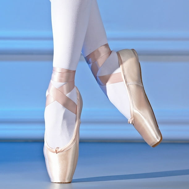 Chaussures de pointe de ballet Chausson de danse 19,5-20 cm Chaussures de  ballet professionnelles Rose Chaussures de pointe de ballet avec protection