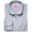 Silver Grey, variant on Brook Taverner Womens Mirabel Striped Oxford Stretch Shirt
