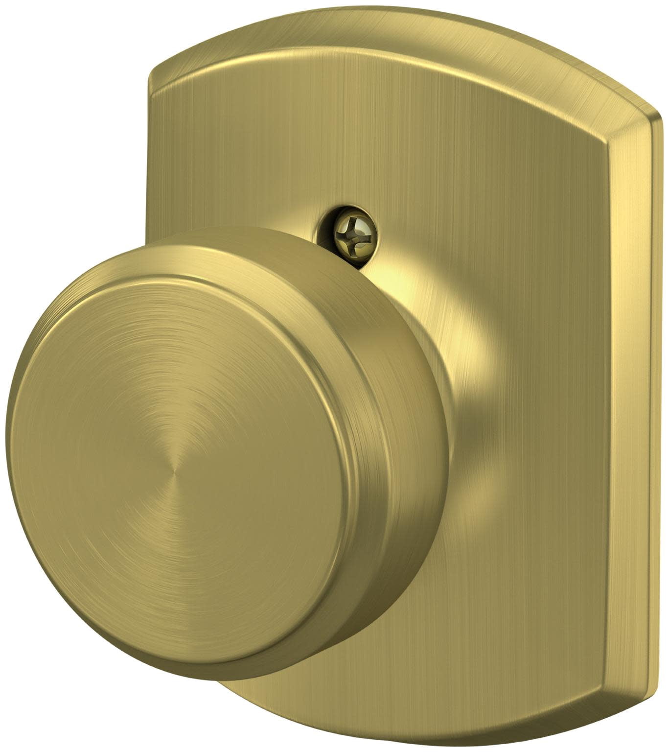 Schlage F170BWE622GRW Bowery Non-Turning One-Sided Dummy Door Knob - Black