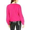 thumbnail image 2 of bar III Womens Balloon Sleeve Pullover Sweater, Pink, Small, 2 of 2