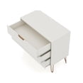 thumbnail image 6 of Pemberly Row Modern 3-Drawer Wood Dresser in Off White / Natural, 6 of 11