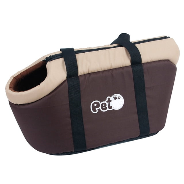 Cat Carrying Case, Soft Lining Waterproof Portable Breathable Pet Carrier for Dogs Black,Brown