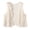 Beige, variant on Women Hollowout Knit Crochet Waistcoat Cropped Cardigan Ethnic Geometric Pattern Sleeveless Open Front Sweater Vest