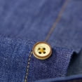thumbnail image 4 of JTieacloth Mens Stretch Shirts Mens Denim Long Sleeved Shirt Casual And Comfortable Solid Color Trend Work Clothes Youth Shirt Jacket Blue, 4 of 5