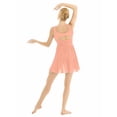 thumbnail image 2 of ZDHoor Womens Lyrical Dance Dress Contemporary Chiffon Ballet Leotard High Low Skirted Dancewear Pink XXL, 2 of 6