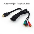 thumbnail image 2 of Langgg Audio AV Cable HDMI-compatible Male to RCA VGA Transmitter Cord TV 3-in-1 Computer Video Adapter, 2 of 9