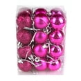 thumbnail image 1 of 24PCS Christmas Balls Christmas Tree Decor Glitter Baubles Pure Color, 1 of 2