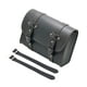 thumbnail image 3 of Bolsa de herramientas genérica para motocicleta, alforja de diseño retro, fácil de instalar, bolsa lateral para horquilla. Negro, 3 of 9