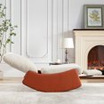 thumbnail image 3 of Orange Modern Rocking Chair | Multiple Relaxing Activities | Stable Base & Easy Assembly, 3 of 5