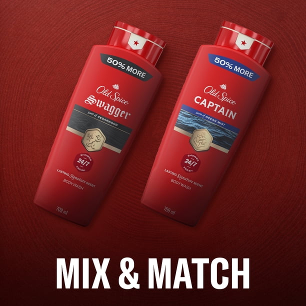 Old Spice Red Collection Body Wash for Men, Swagger Scent, Shower