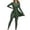 Green, variant on HNMKIU Swimsuits for Women Two Piece Full Coverage with UPF 50 Sun Protection Long Sleeve Top and Swim Pants Women's Swimwear Black,L