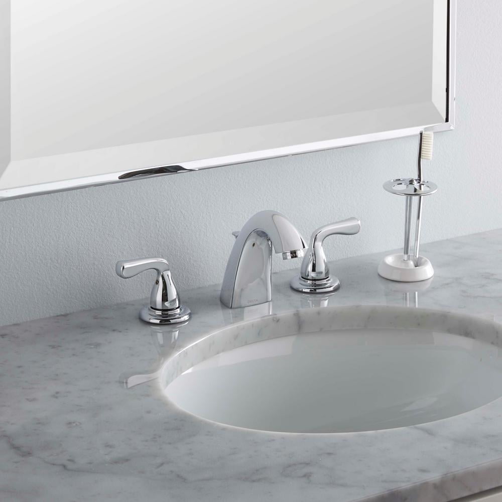 Delta Foundations 8" Widespread 2-Handle Bathroom Faucet Chrome New