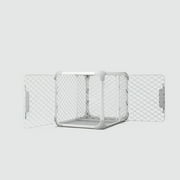 DIGGS Evolv Dog Crate, Safe, Durable Kennel with Removable Ceiling Panel and Modular, Ash, 35.5