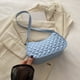 thumbnail image 1 of Bolso de hombro para mujer | Bolso bandolera de cuero de PU Fashion, correa ajustable, bolso casual ligero - Negro, blanco, azul, verde, 20,5x12,5x7cm, accesorio versátil para el día a día, 1 of 6