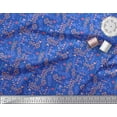 thumbnail image 3 of Soimoi Blue Rayon Fabric Diamond Geometric Print Fabric by the Yard 56 Inch Wide, 3 of 3