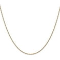 thumbnail image 2 of Solid 14K Rose Gold Carded 1.4mm Cable Rope with Spring Ring Lock Chain - 20", 2 of 9