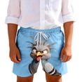 thumbnail image 2 of Pantalones cortos de playa para niños y niñas, de color liso, con estampado bonito, transpirables y con bolsillos, para verano, 2 of 9