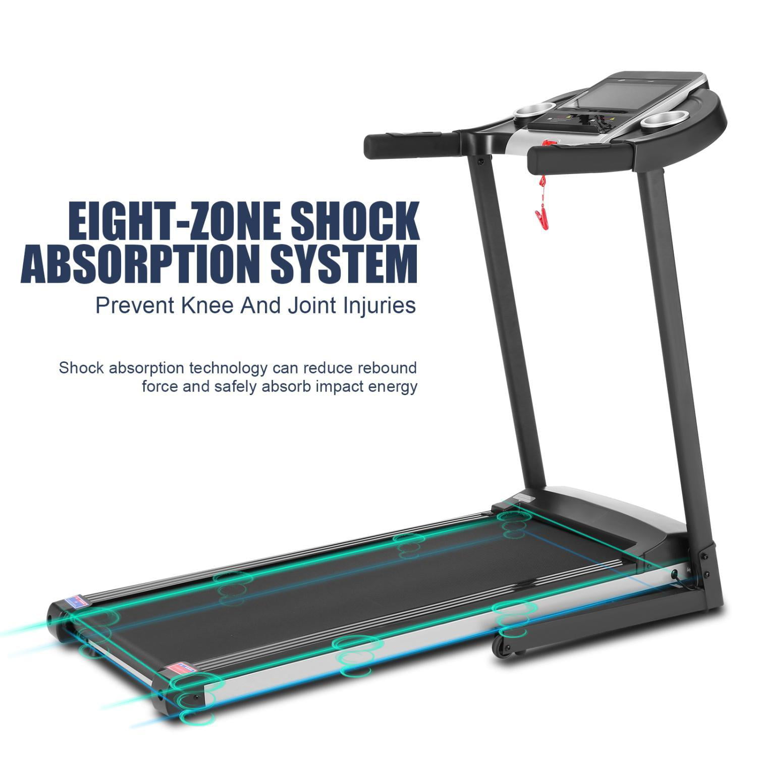 3.25HP Treadmill Electric Folding Running Machine with 12" HD Touchscreen USA 