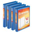 thumbnail image 1 of Binder Cardinal Economy, 3 anillos, 1 pulgada, azul, 225 hojas, paquete de 4, 1 of 6