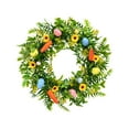 thumbnail image 2 of Clearance! Suncoda Easter Wreaths, Spring Garland 15.8"x15.8" Spring Wreaths for Front Door with Easter Eggs, Spring Twigs Flowers Decorations Colorful Indoor Outdoor Home Decor, Easter Decorations, 2 of 7