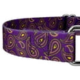 thumbnail image 7 of Country Brook Petz® Purple Paisley Martingale Dog Collar and Leash, Extra Large, 7 of 7