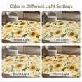 thumbnail image 7 of ODIKA 8'x10' Yellow Warm Sunflower Elegance Washable Area Rug Helianthus Annuus Floral Pattern Charm for Dining Room, Large Office, Lounge, Non-Slip Chair-Friendly Mat, 7 of 7