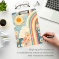 thumbnail image 3 of FORMRS Acrylic Clipboard with Low Profile Clip Standard A4 Letter Size, 12.5" x 9", Beige Rainbow Clouds, 3 of 8