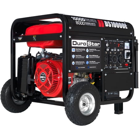 UPC: 0811640013578 | DuroStar DS10000E 10000-Watt 439cc Gas Generator w/ Electric Start and Wheel Kit