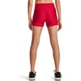 thumbnail image 3 of Under Armour Womens HeatGear Mid Rise Shorty Red 600/Black X-Small, 3 of 6