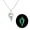 Green, variant on Punk Wolf Long Necklace Unique Sweater Chain Simple Pendant Necklace Glow Jewelry