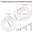 thumbnail image 2 of 2 Pack Light Fixture Mounting Brackets, Ceiling Light Mounting Plate, Wall Light Mount Blocks with Screw and Nuts, 2 of 6