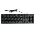 thumbnail image 2 of Minority Language Keyboard 104 Keys USB Wired Keyboard with 4.9ft Cable, Slim Keyboard for Desktop Laptop Computer Universal, 2 of 7